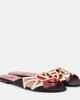 Valentino Garavani Valentino Garavani Wonderweb VLogo metallic leather slides - 1