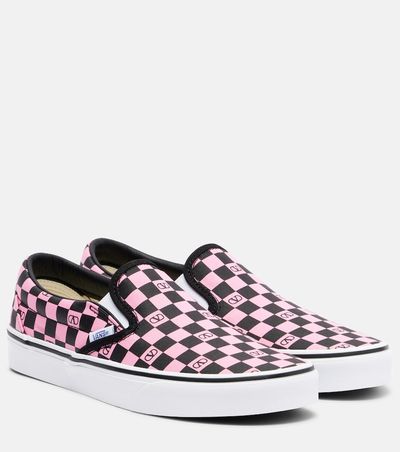 Valentino Garavani Valentino Garavani x Vans VLogo checked canvas slip-on sneakers