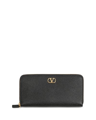 Valentino Garavani Valentino Garavani Zip Around Leather Wallet