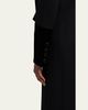 Valentino Garavani Velvet Bow Double-Breasted Wool-Cashmere Long Coat - 5