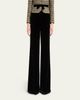 Valentino Garavani Velvet Wide-Leg Pants - 4