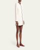 Valentino Garavani VLogo Croc-Embossed Leather Ballerina Flats - 3