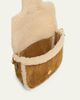 Valentino Garavani VLogo Shearling & Suede Top-Handle Bag - 4