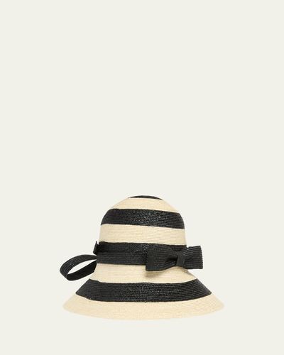 Valentino Garavani VLogo Signature Straw Cloche Hat