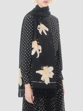 Valentino Garavani Women's Apres L'hiver Lilium Silk Scarf