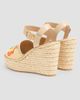 Valentino Garavani Women's Bribri 115MM Raffia Wedge Sandals with Floral Embroidery - 3