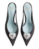 Valentino Garavani Women's Coeur Royal 100MM Satin Slingback Pumps - 4