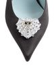 Valentino Garavani Women's Coeur Royal 100MM Satin Slingback Pumps - 5