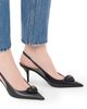 Valentino Garavani Women's Coeur Royal 75MM Slingback Pumps in Kidskin - 7
