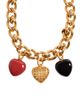 Valentino Garavani Women's Coeur Royal Necklace in Metal, Enamel and Swarovski Crystals - 5
