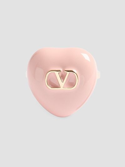 Valentino Garavani Women's Coeur Royal Ring in Metal and Enamel