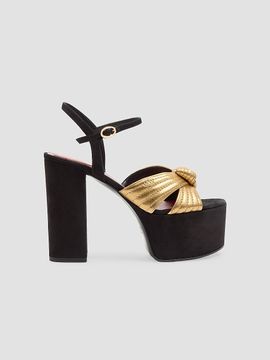 Valentino Garavani Women's Crasher Platform 125MM Sandals in Suede