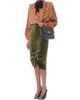 Valentino Garavani Women's Crepe Satin Shirt with Plus De Pois Dalmata Print - 7