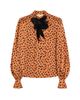 Valentino Garavani Women's Crepe Satin Shirt with Plus De Pois Dalmata Print - 8