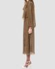 Valentino Garavani Women's Creponne Lamé Dress With Embroidered Fauve Eclat Print - 4