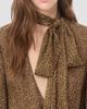 Valentino Garavani Women's Creponne Lamé Dress With Embroidered Fauve Eclat Print - 6