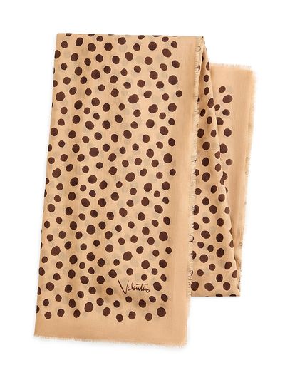 Valentino Women's Dalmatian and Extra Dot polka Dot Headband in Cotton and Silk