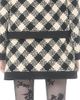 Valentino Garavani Women's Damier Tweed Skirt - 4