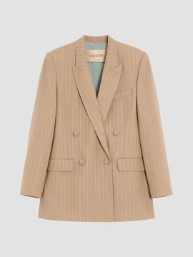 Valentino Garavani Women's Faded Pinstripe Jacket