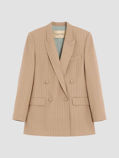 Valentino Garavani Women's Faded Pinstripe Jacket