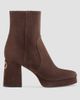 Valentino Garavani Women's Fawcette 90MM Platform Ankle Boots in Split Leather - 8