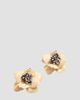 Valentino Garavani Women's Fleur Lumineuse Earring in Metal, Enamel and Fabric - 3