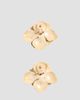 Valentino Garavani Women's Fleur Lumineuse Earring in Metal, Enamel and Fabric - 5