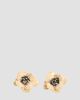 Valentino Garavani Women's Fleur Lumineuse Earring in Metal, Enamel and Fabric - 6