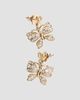 Valentino Garavani Women's Flutterby Earrings in Metal and Swarovski Crystals - 4
