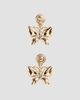 Valentino Garavani Women's Flutterby Earrings in Metal and Swarovski Crystals - 5