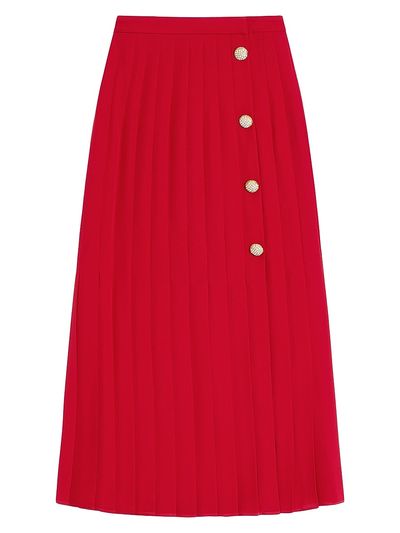 Valentino Garavani Women's Georgette Midi Skirt