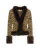 Valentino Garavani Women's Jacquard Animal Print Lurex Knit Jacket - 1