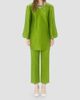 Valentino Garavani Women's Jacquard Pants in Silk-Linen - 2