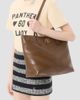 Valentino Garavani Women's Jean Medium Shopping Bag in Nappa with Chevron Motif - 2