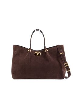 Valentino Garavani Women's Large Shopping Bag in Soft Suede