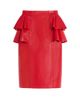 Valentino Garavani Women's Leather Midi Skirt - 1