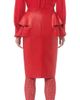 Valentino Garavani Women's Leather Midi Skirt - 4