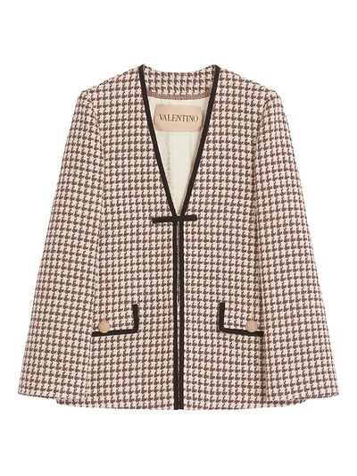Valentino Garavani Women's Light Tweed Pied De Poule Jacket