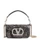 Valentino Garavani Women's Locò Small Embroidered Top Handle Bag with Jewel Logo - 1