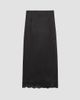 Valentino Garavani Women's Long Skirt in Crepe Satin with Lace - 2