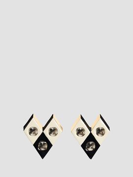 Valentino Garavani Women's Losangettes Metal, Enamel and Crystal Earrings