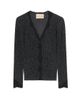 Valentino Garavani Women's Lurex Knit Cardigan with Lace - 1