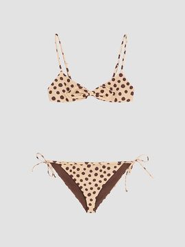 Valentino Garavani Women's Lycra Swimsuit in Plus De Pois Dalmata Polka Dot