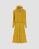Valentino Garavani Women's Midi Dress in Georgette with Feathers - 1