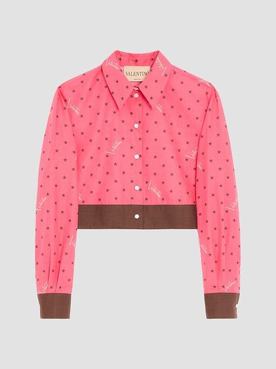 Valentino Garavani Women's Muslin Starry Signature Shirt with Star-Print