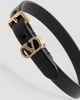 Valentino Garavani Women's Ovalette Bracelet in Leather and Swarovski Crystals - 4