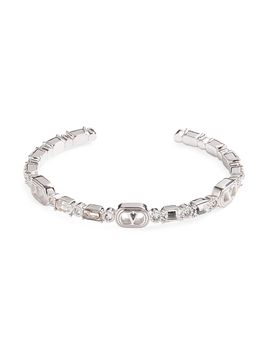 Valentino Garavani Women's Ovalette Cuff Bracelet in Metal with Swarovski Crystals