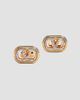 Valentino Garavani Women's Ovalette Earrings in Metal and Swarovski Crystals - 1