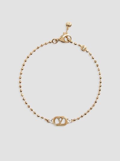 Valentino Garavani Women's Ovalette Metal and Swarovski Crystal Bracelet