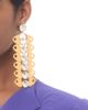 Valentino Garavani Women's Pages Single Earring in Metal and Crystal - 2